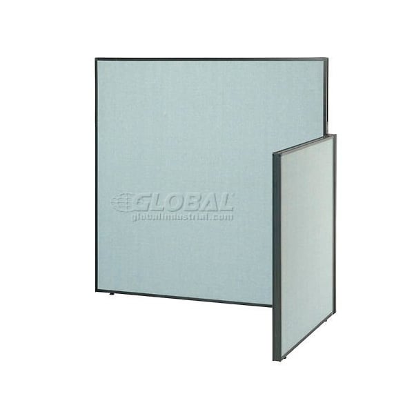 Interion By Global Industrial 48 in D X Back: 60 in; Side: 42 in H, 48 in W X Steel, Blue 240314BL - main